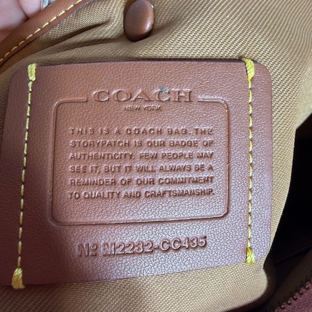 Coach Cary Shoulder Bag CC435 Bubblegum Pink Extra Straps Pebble Leather Pink - Picture 14 of 16